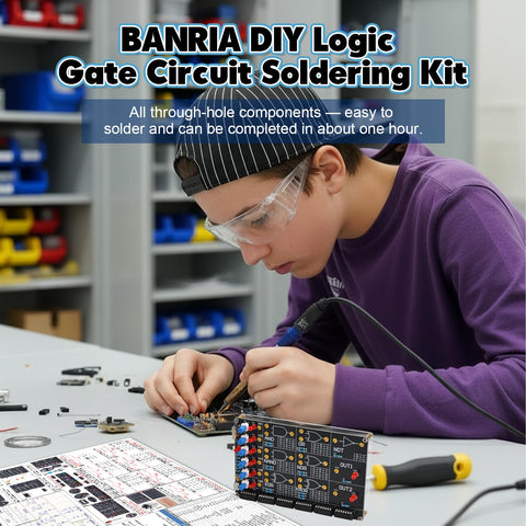 BANRIA soldering practice board close-up highlighting precise joints.