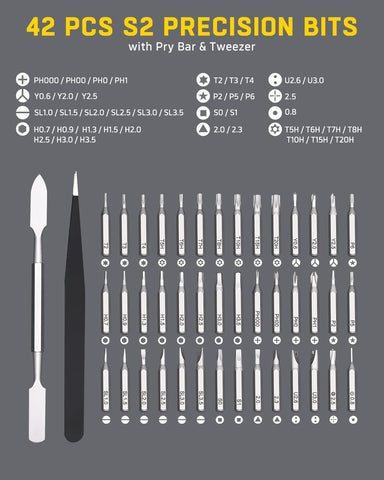 Banshu magnetic S2 bits offer HRC60 durability for delicate device repairs.
