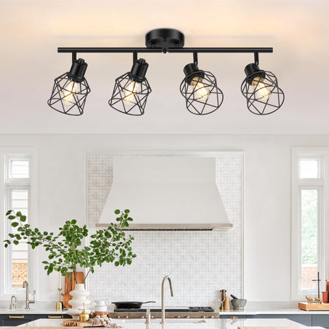 Baocuz 4-lights semi-flush mount ceiling light with adjustable arms for versatile room illumination.