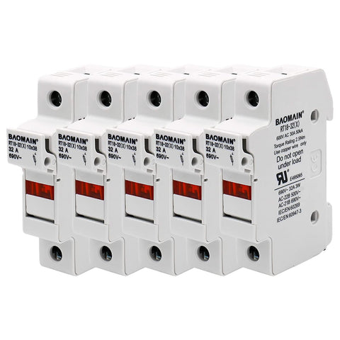 Red LED fault indicator on Baomain fuse holder aids maintenance.