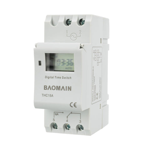 Baomain THC15A timer LCD display for precise scheduling
