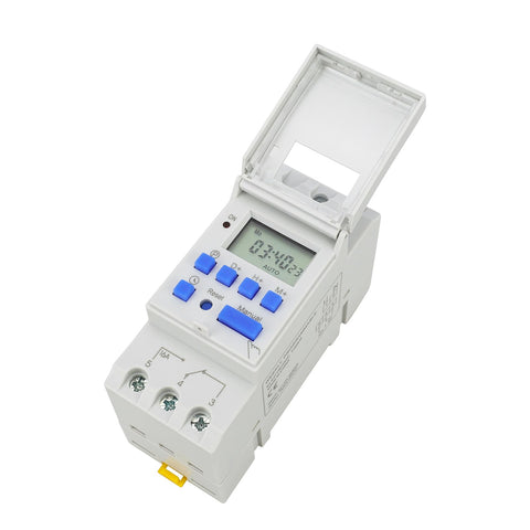 Baomain THC15A timer front view in white housing