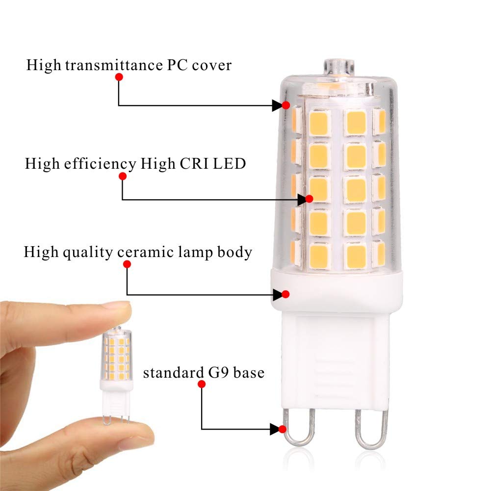 BAOMING G9 LED bulb packaging showing five-pack value