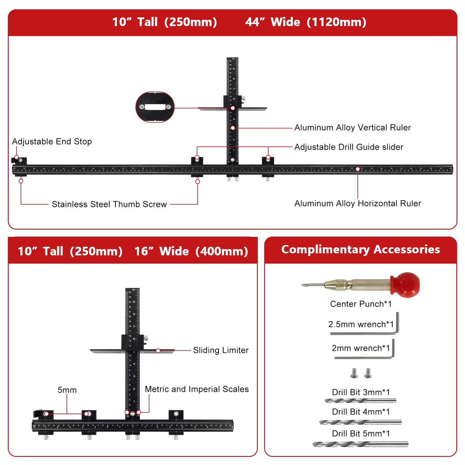 BaoNeedy 16-inch handle jig in action for door pulls.