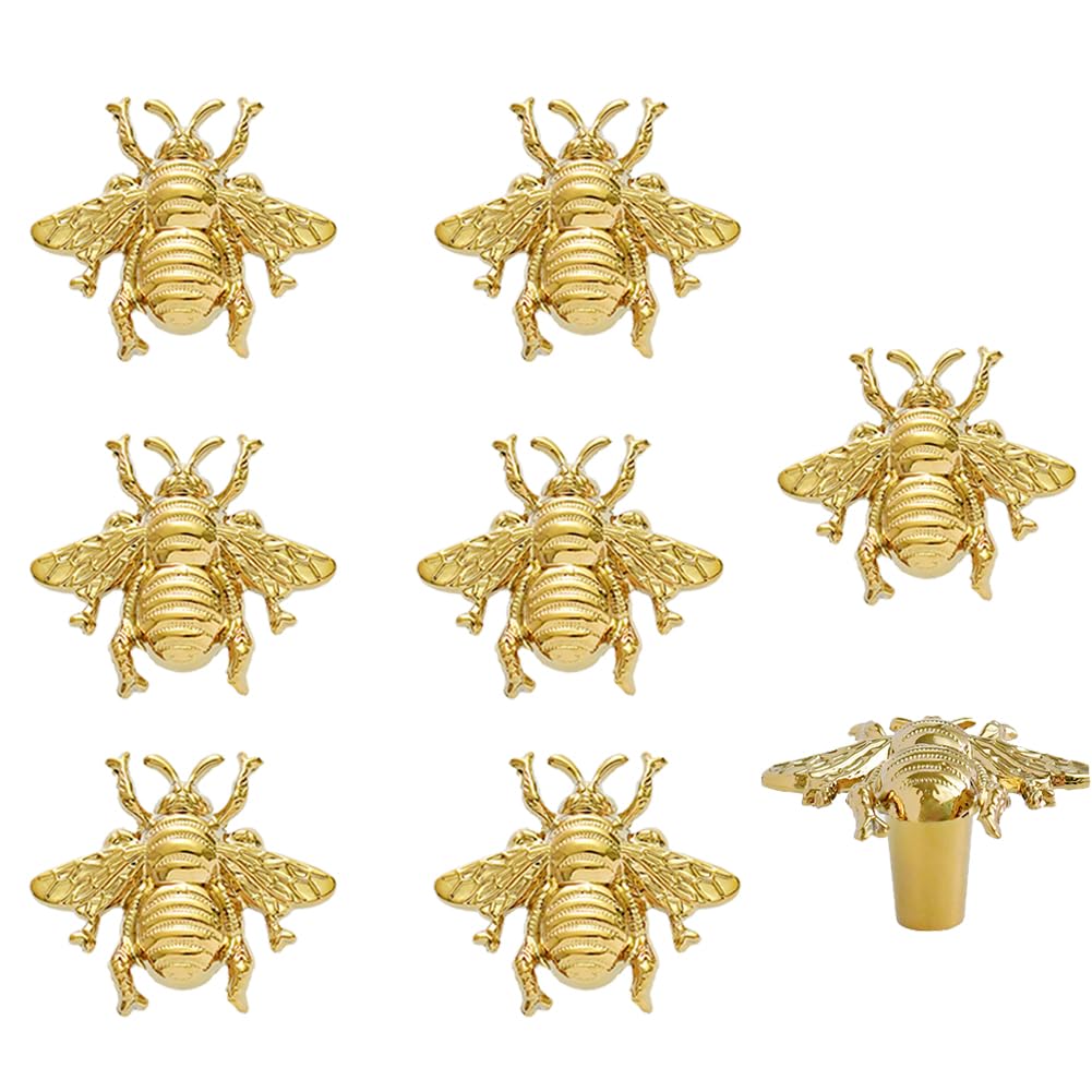 BAOTXHBR bee-shaped knob in golden finish for cabinets and drawers