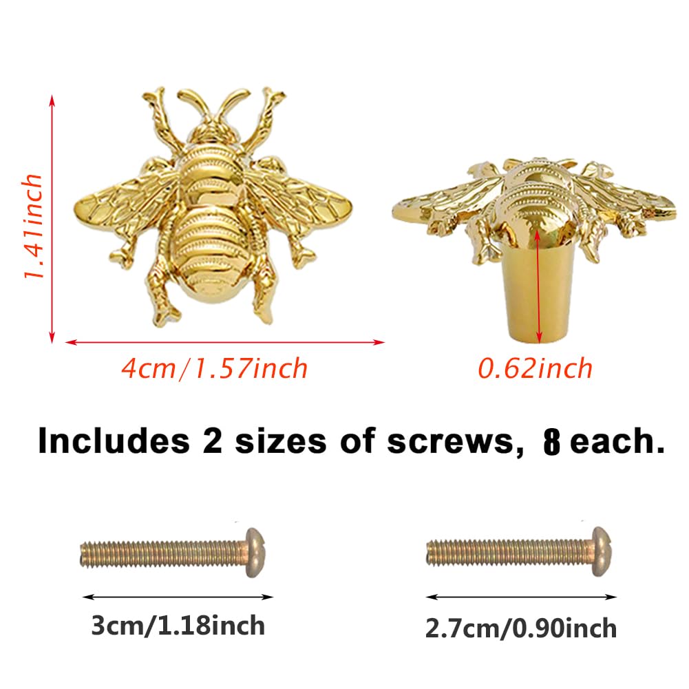 BAOTXHBR cabinet handle with bee design adds charm and durability