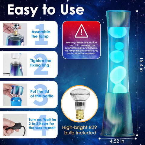 BAPOLE Aurora Blue Liquid Motion Lamp liquid-drops scene evokes calm relaxation