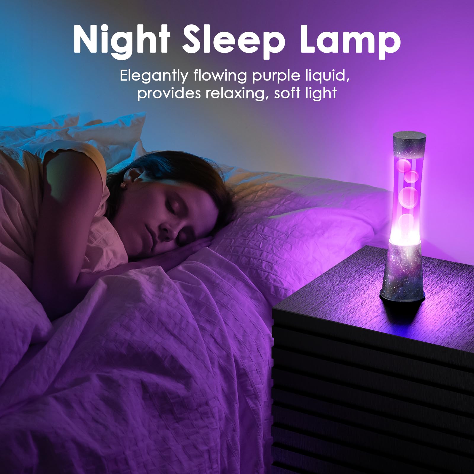 BAPOLE Liquid Motion Lamp uses an energy-saving bulb to reduce power use.
