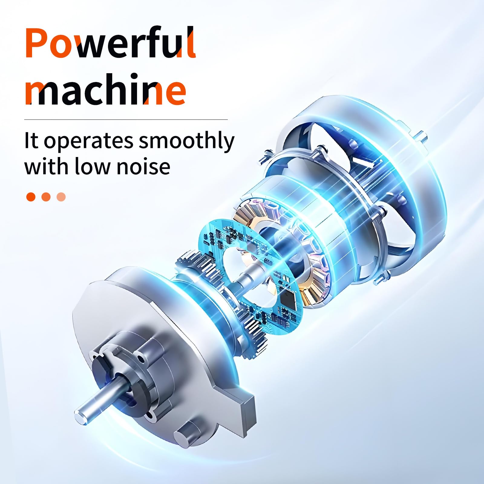 BAQI magnetic bit holder enables fast bit changes.