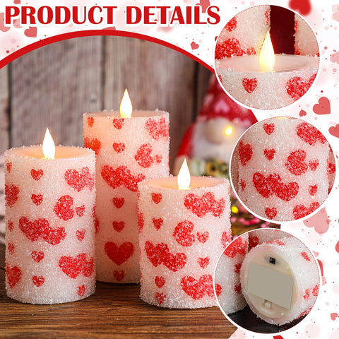 Baquler 4-inch LED pillar candle with warm glow for mantles and intimate dinners.