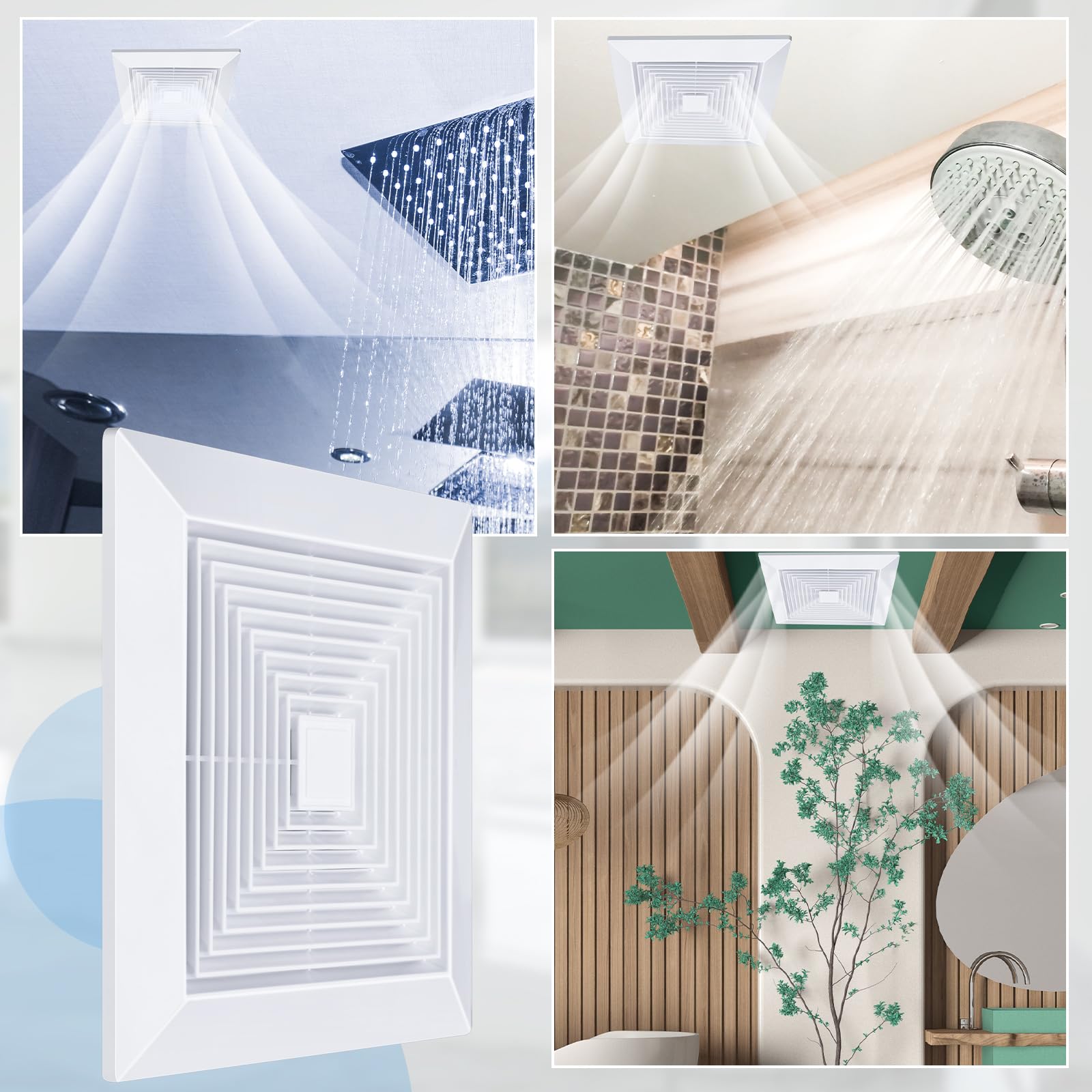 Baquler replacement vent cover enhances bathroom aesthetics and airflow