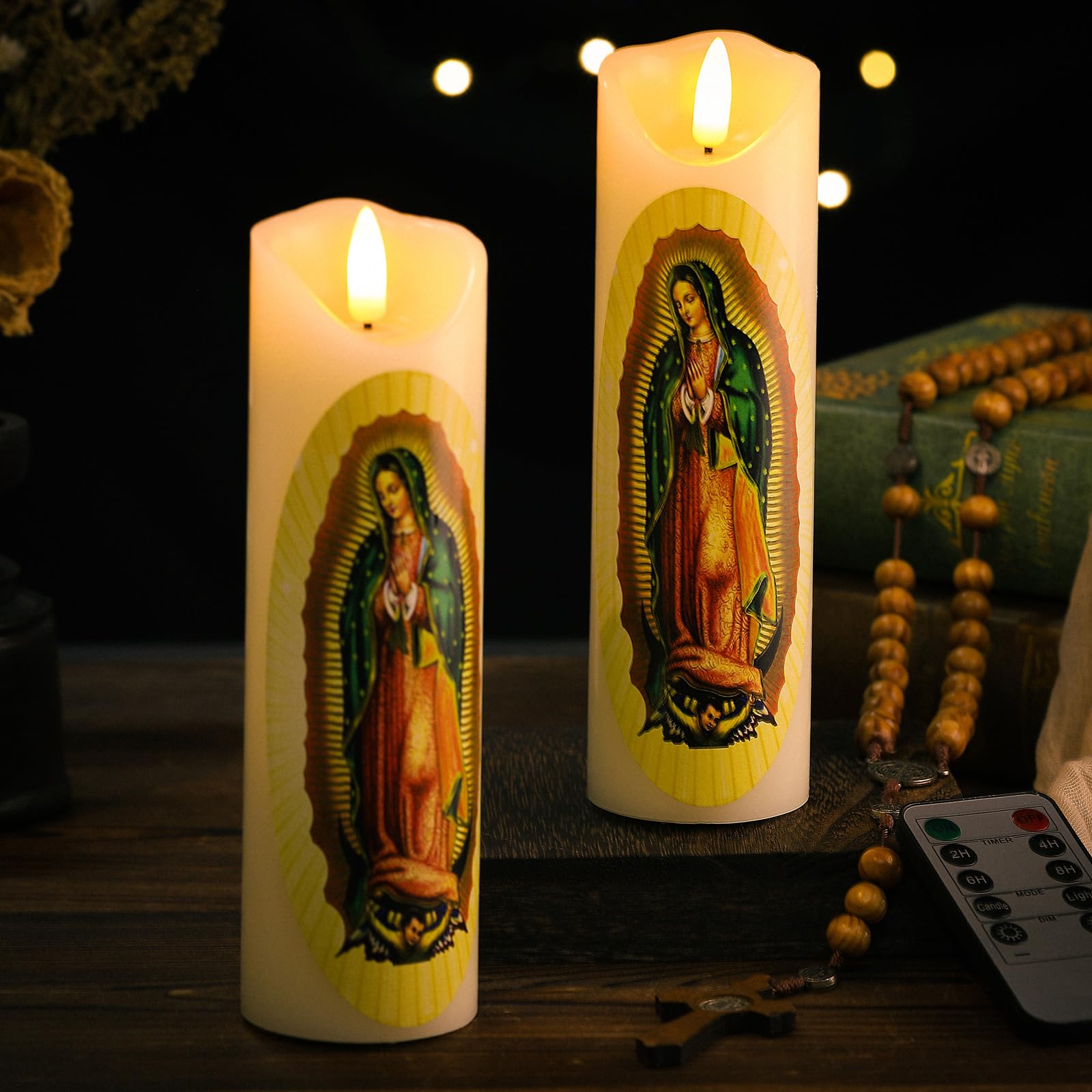 Baquler battery-operated candle lets you set a timer for tranquil rituals.