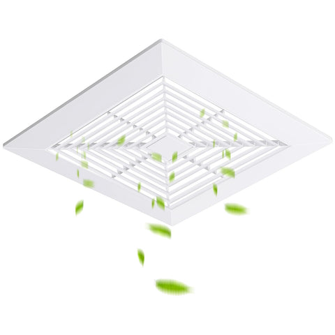 Baquler square exhaust fan cover 11x11 with springs for easy installation