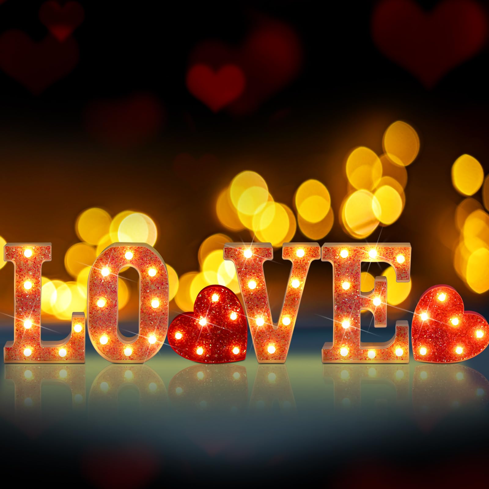 Baquler Glitter Love Letters make a stylish Valentine gift