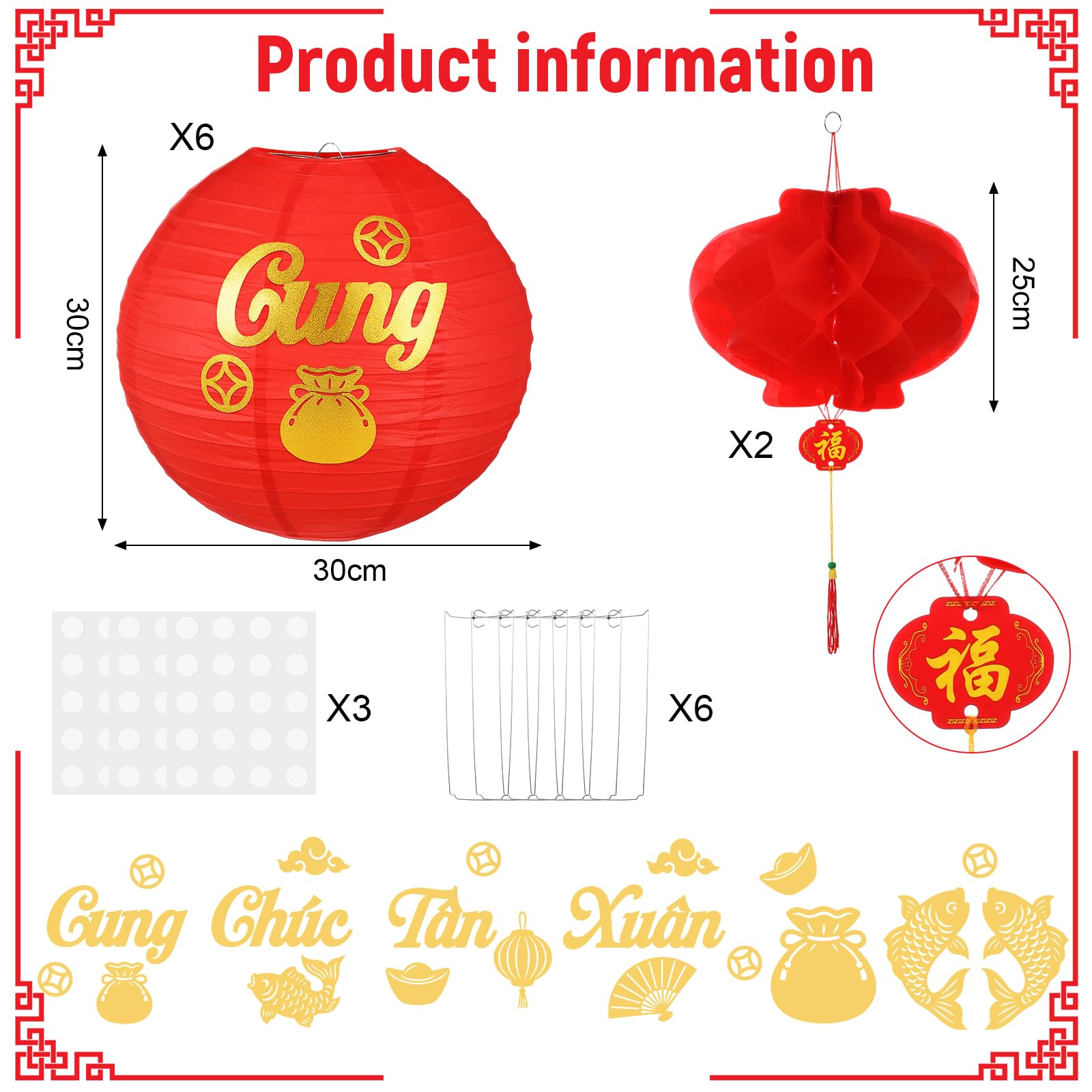Baquler small round red lanterns add compact brightness to tables