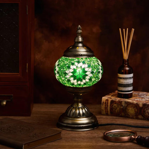 Baquler mosaic lampshade assembly demonstrates easy, beginner friendly crafting steps