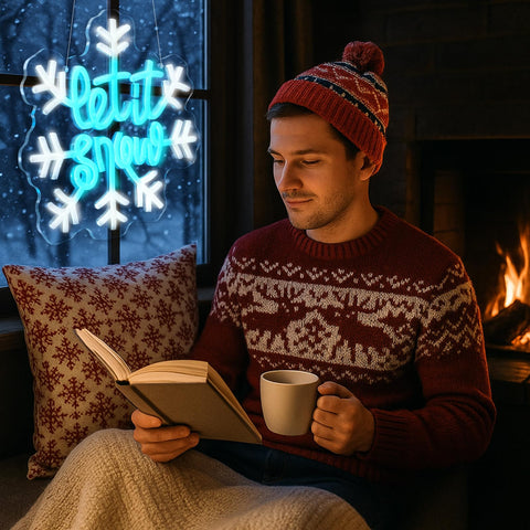 Baquler neon sign table decor for chic winter table setup