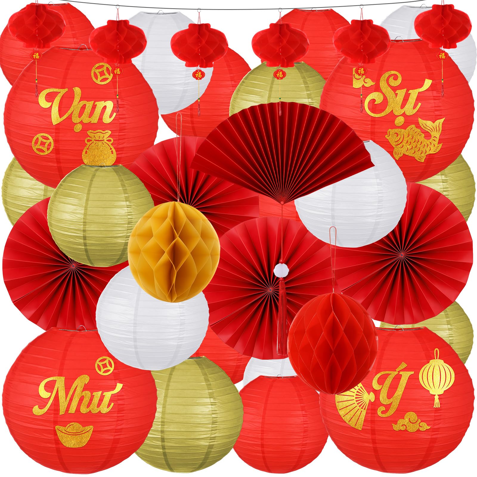 Baquler Tet decorations packaging and display ready for setup