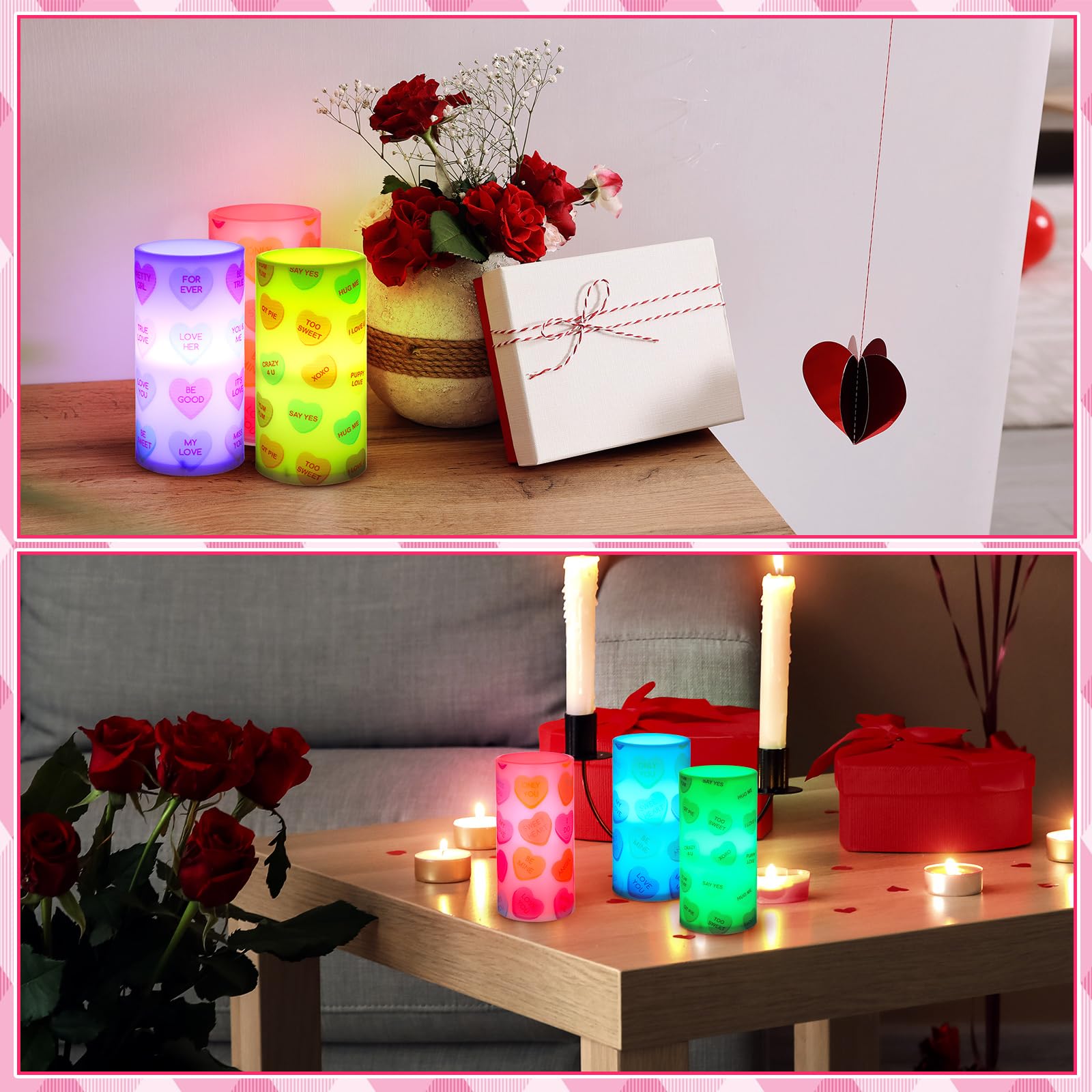 Baquler candles for mantel or dining-table decor