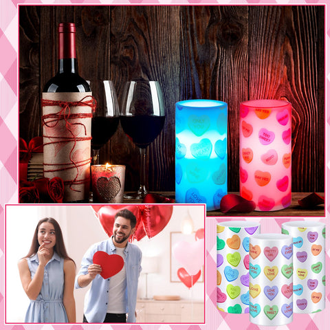 Baquler color-changing candles set mood options