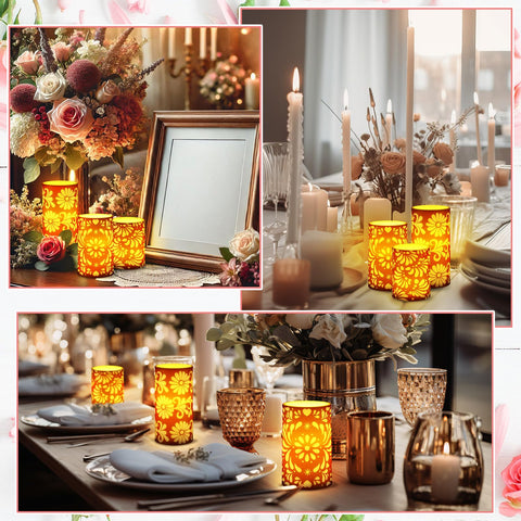 Baquler waterproof flameless candles suitable for indoor or outdoor use.