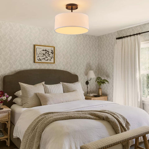 Bargeni 3-light ceiling fixture with versatile placement options.