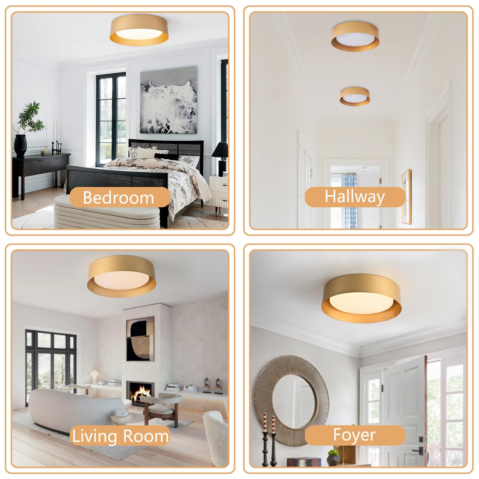 Bargeni acrylic shade resists dust while distributing soft warm light.