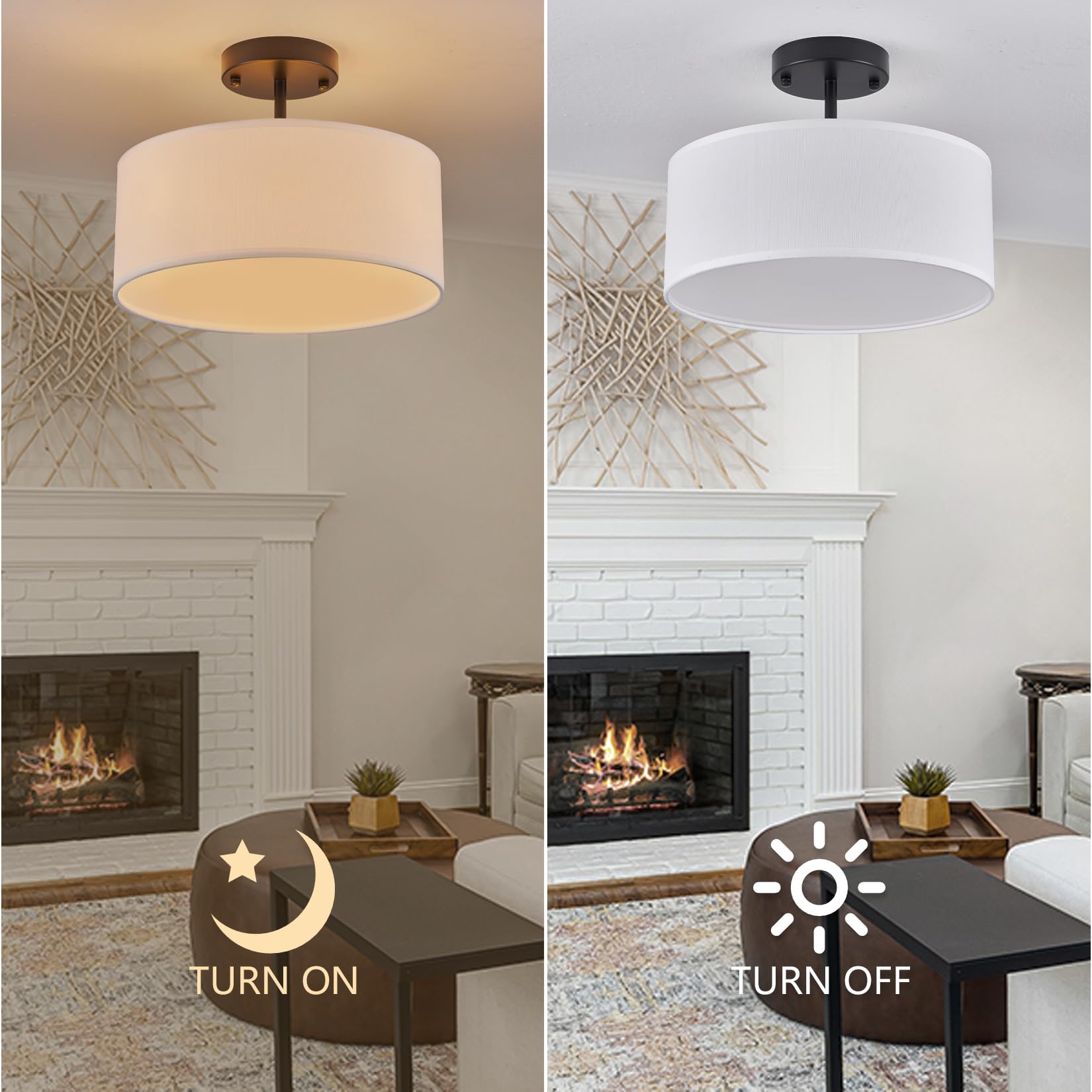 Bargeni entryway hallway ceiling light adds understated style.