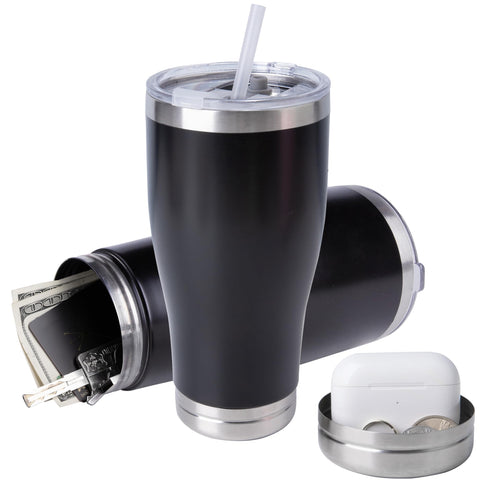 BarGifts 20oz hidden safe bottle front view with discreet storage for valuables.