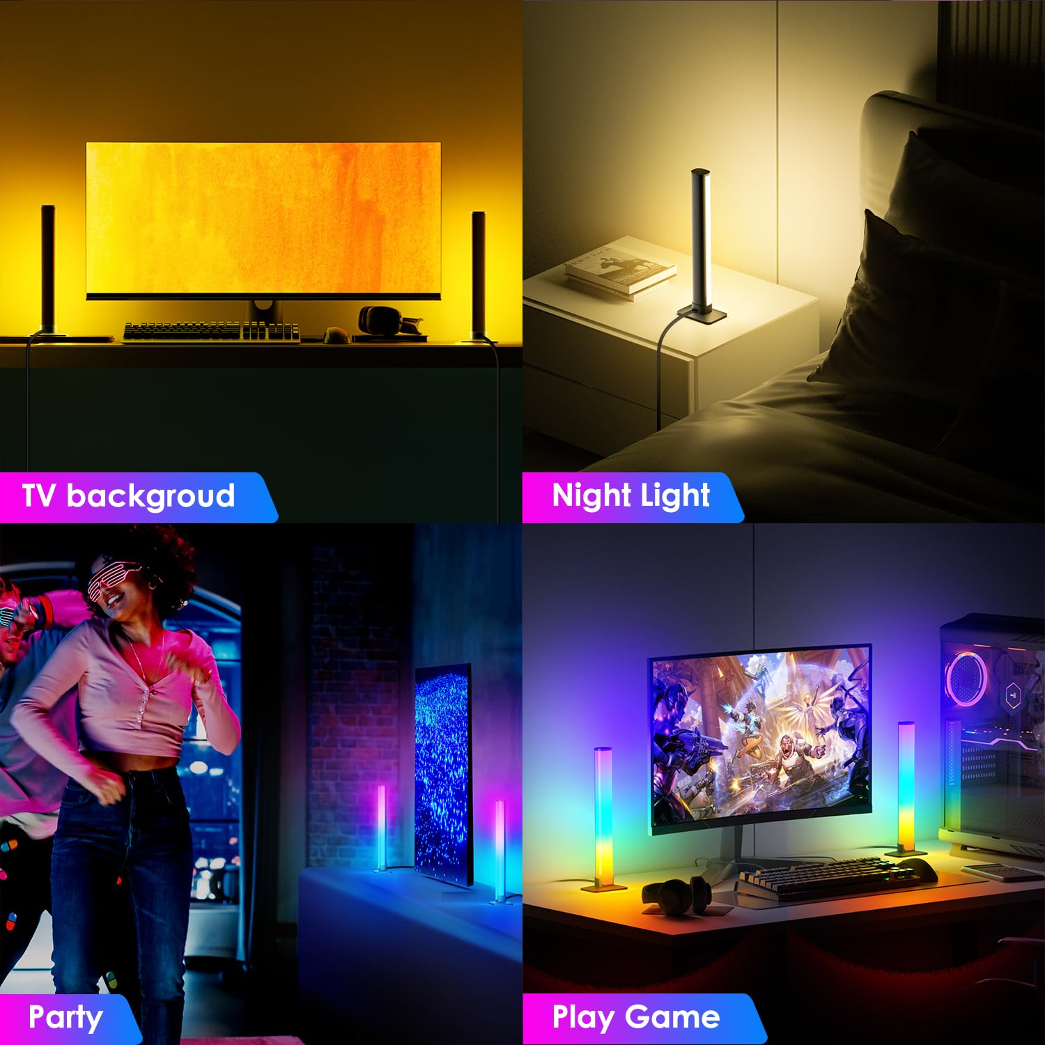 Barhootao RGB Light Bar durable alloy design for long-lasting use