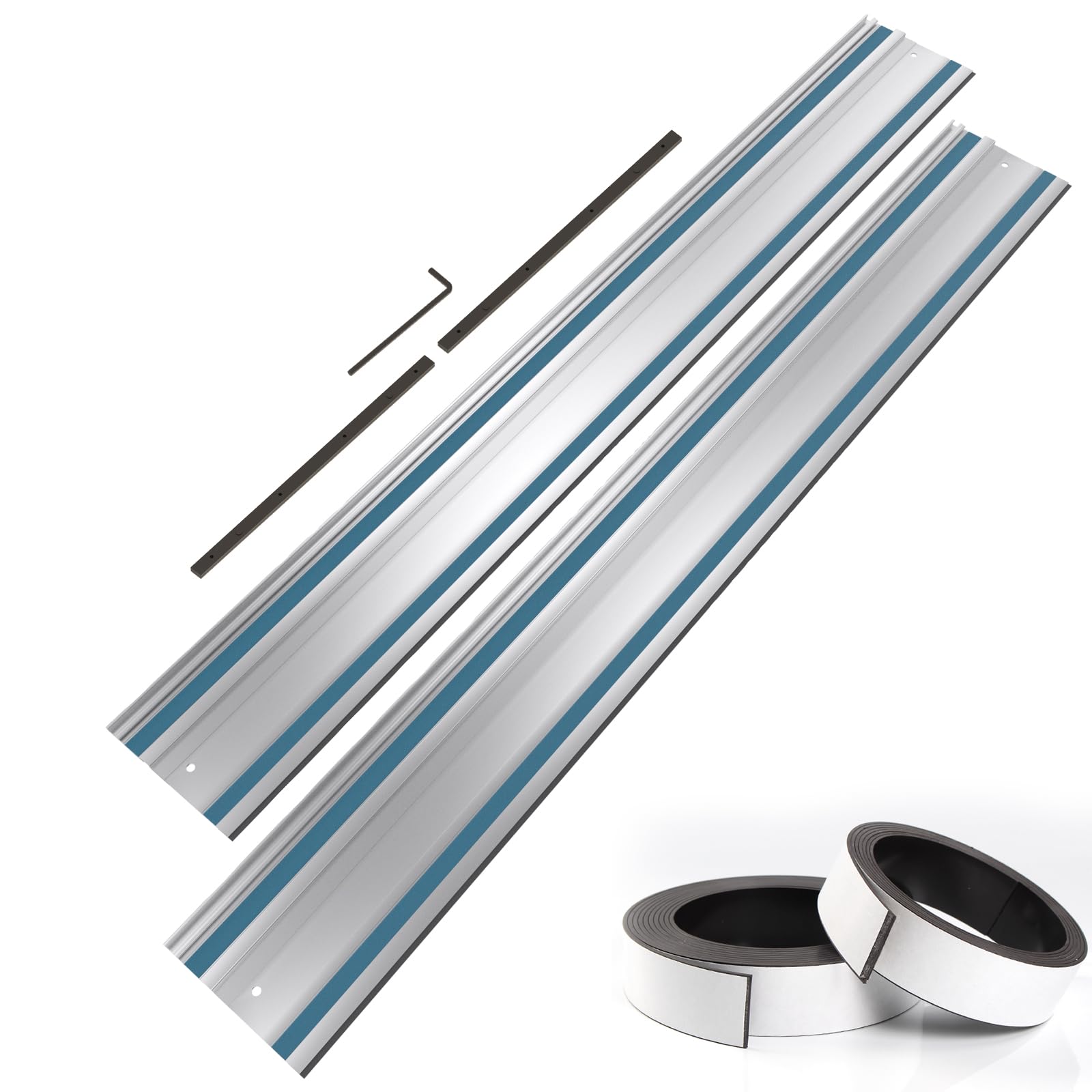 Barlezy 110-inch track saw rail joining set for precise long cuts.