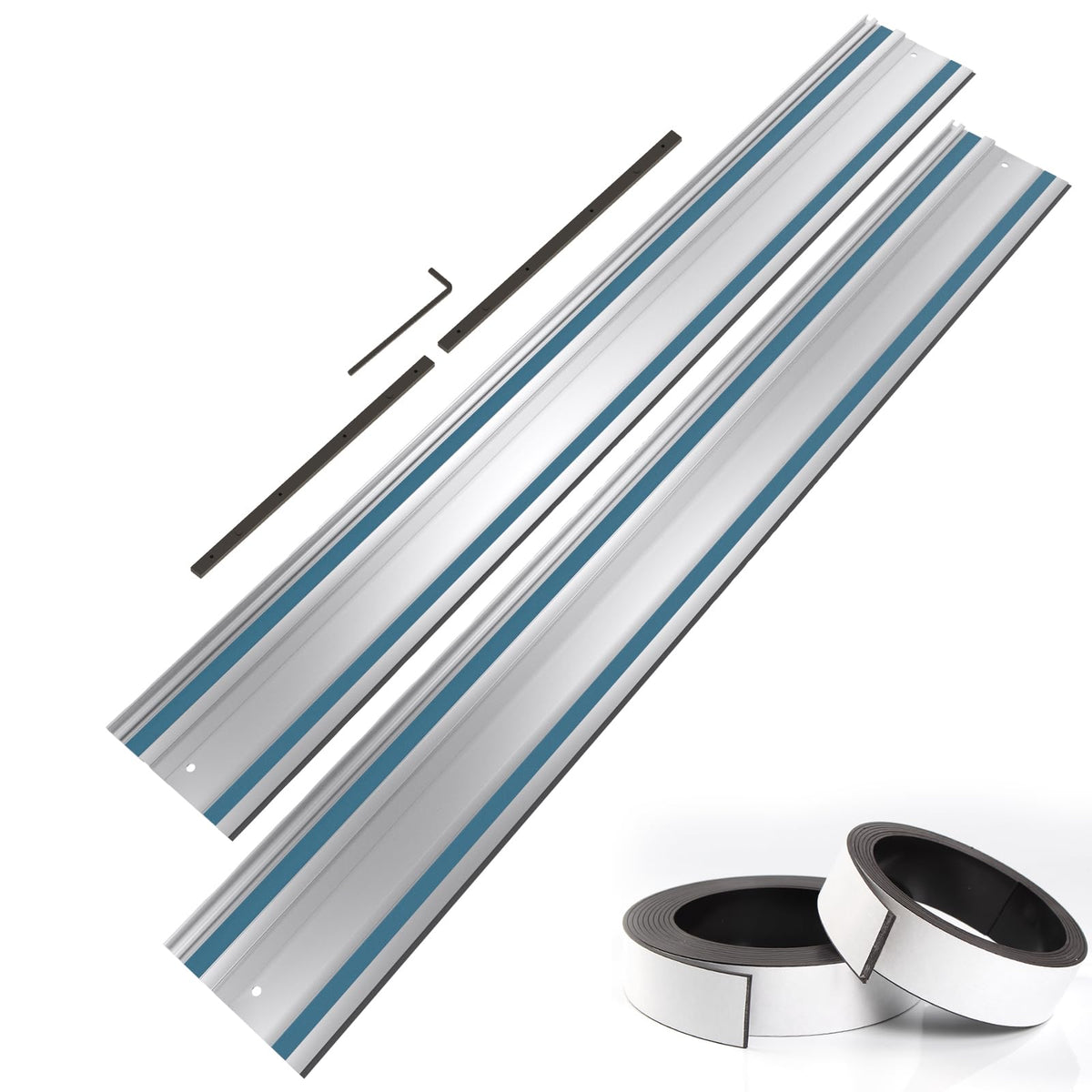 Barlezy 110-inch track saw rail joining set for precise long cuts.
