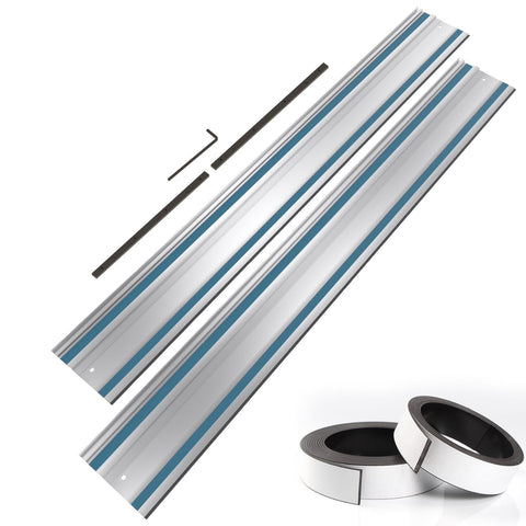 Barlezy 110-inch track saw rail joining set for precise long cuts.