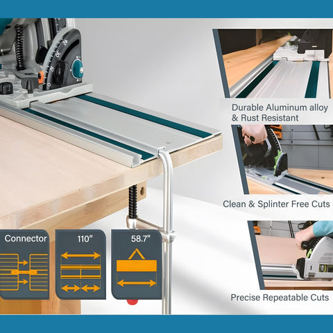 Barlezy anti-slip strips improve grip during ripping and finishing tasks.