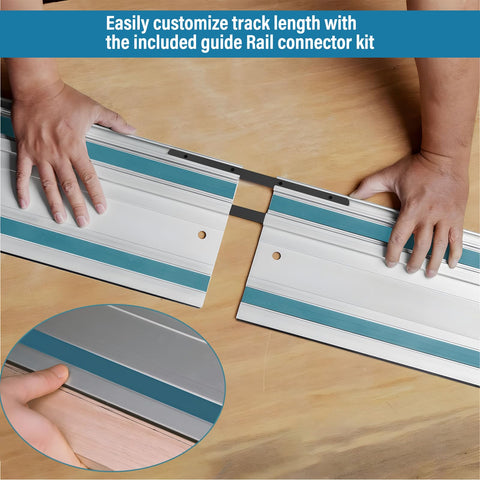 Barlezy rail connectors ensure seamless rail alignment for straight runs.
