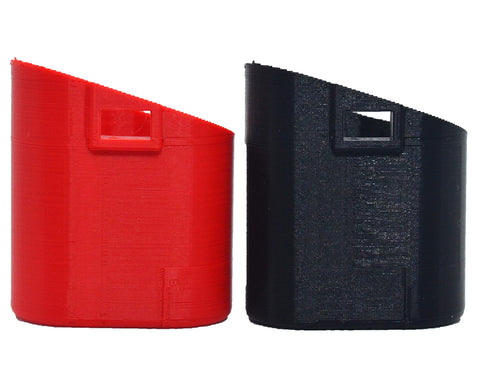 Angled-mount version offers easy reach in tight spaces.