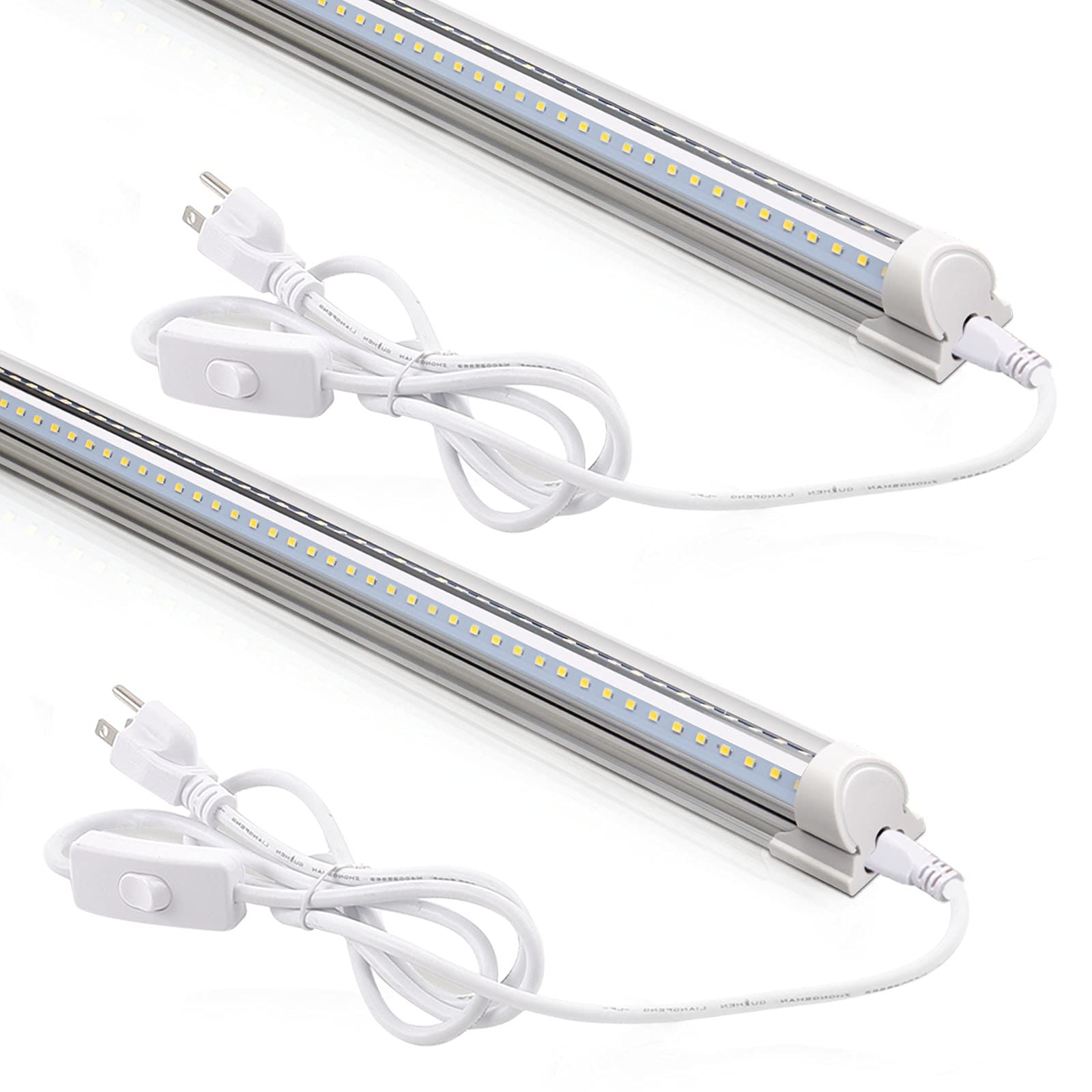 Barrina 2ft LED shop light with clear cover providing bright, even illumination.