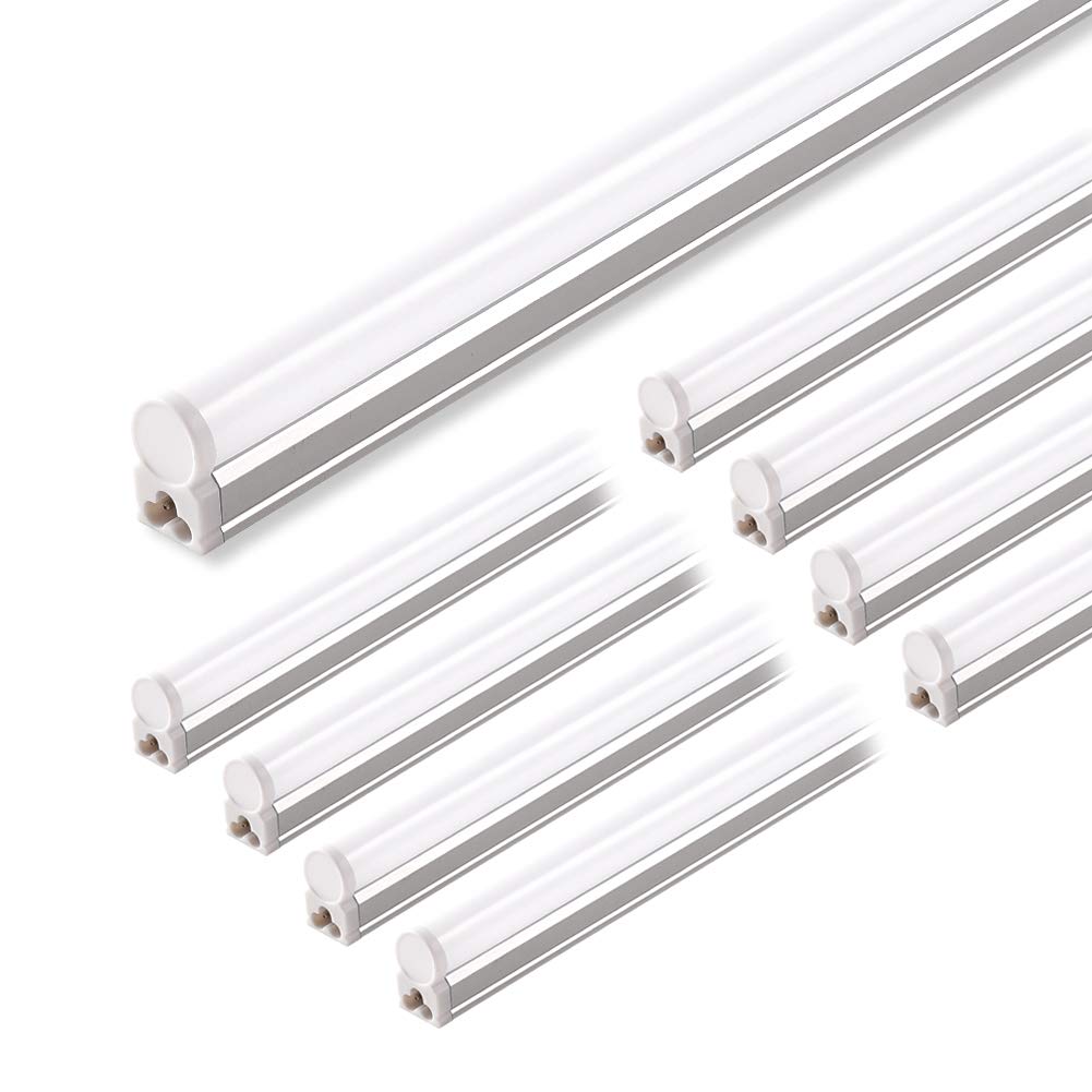 Barrina 4ft LED shop light packaging shows easy setup for garages