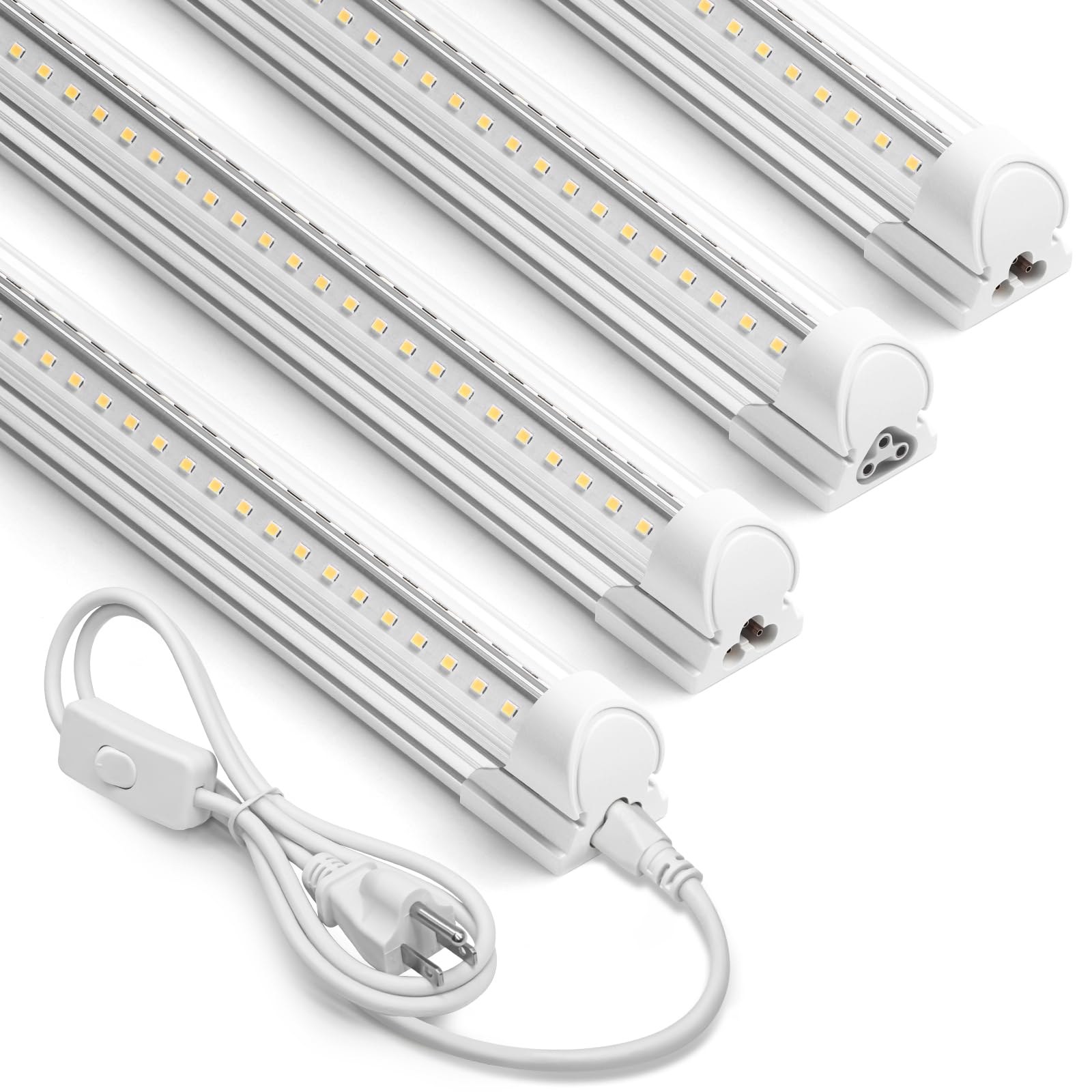 Barrina 5000K 2FT LED shop light front view delivering bright, even workspace illumination
