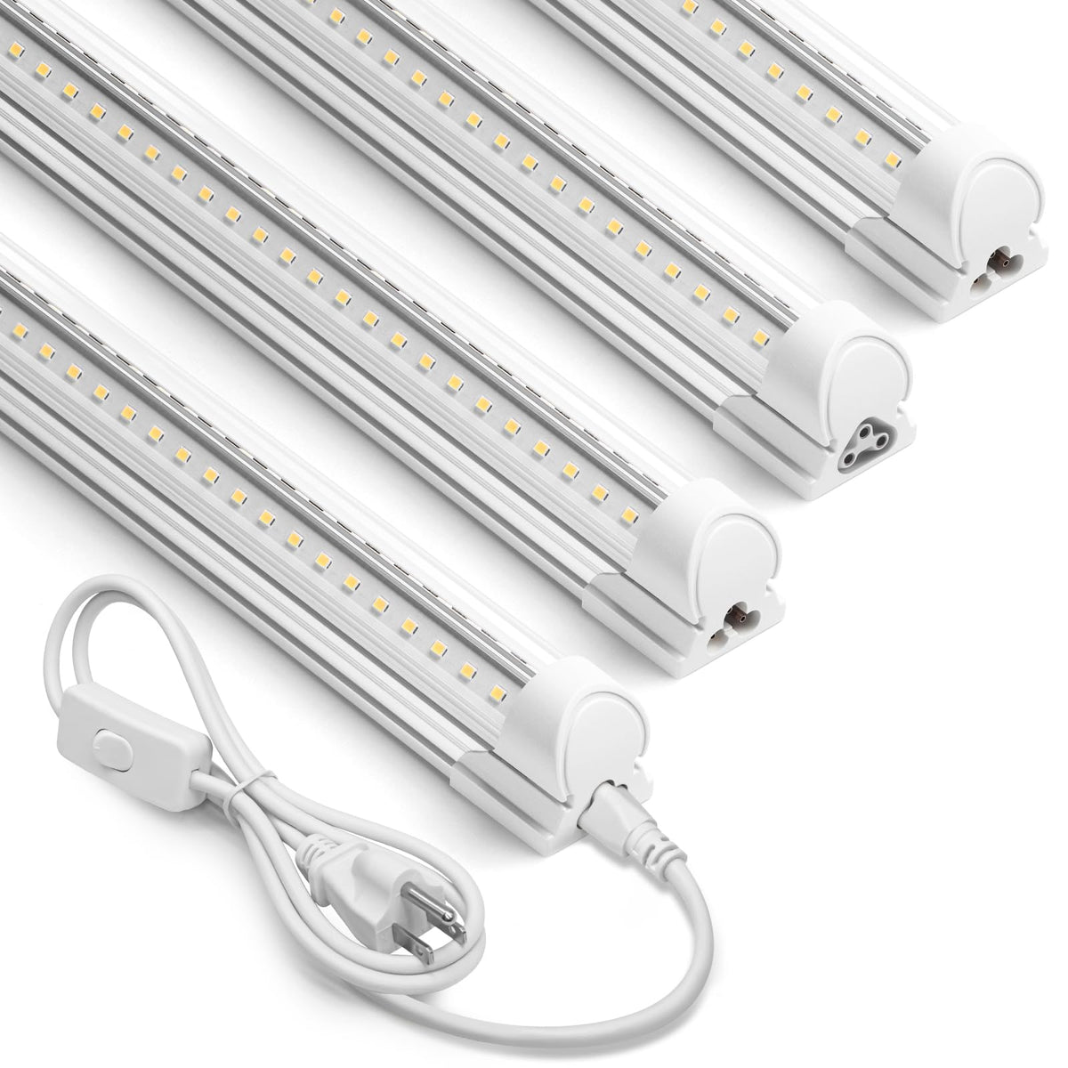 Barrina 5000K 2FT LED shop light front view delivering bright, even workspace illumination