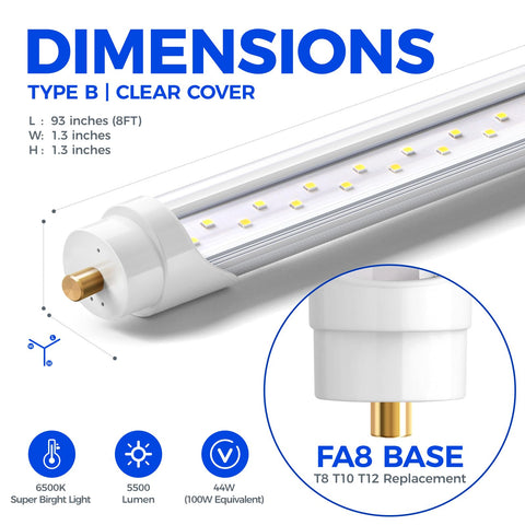 Barrina 5500 lumens brightness for wide-area illumination.