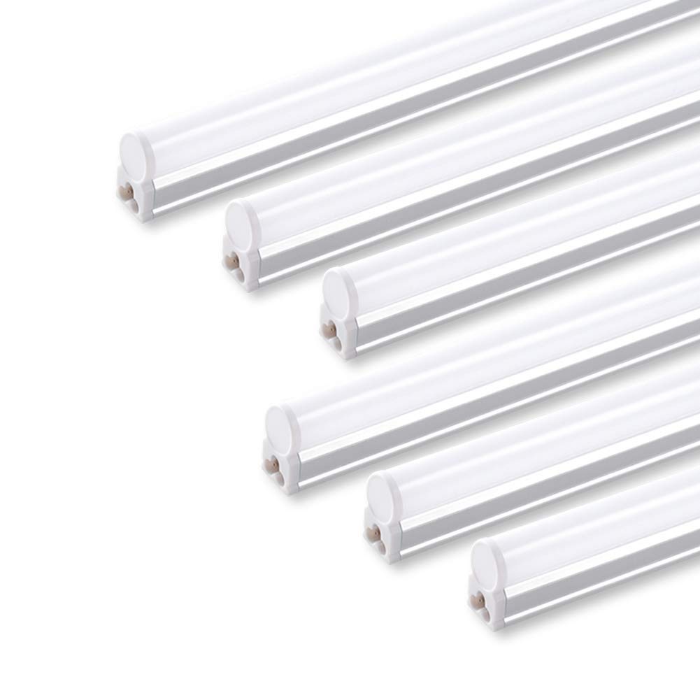 Barrina 6-pack LED T5 fixture main image for bright workshop illumination