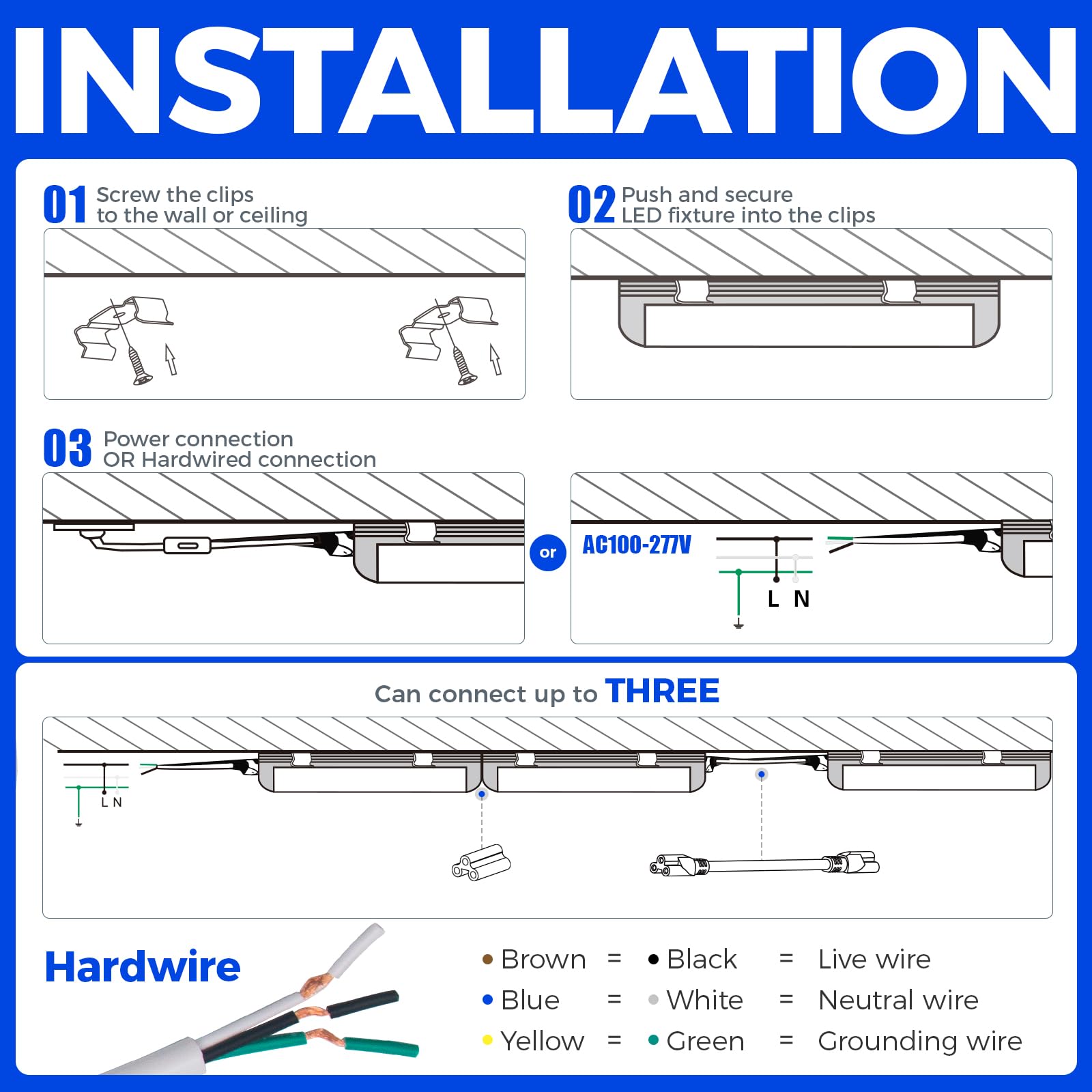 Barrina 8FT LED Shop Light ideal for basements and storage spaces.