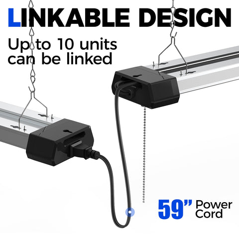 Barrina BS42a LED shop light linked up to ten units for wider coverage.