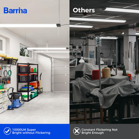 Barrina BS84 LED shop light 10000 lumens delivers strong visibility for workbenches
