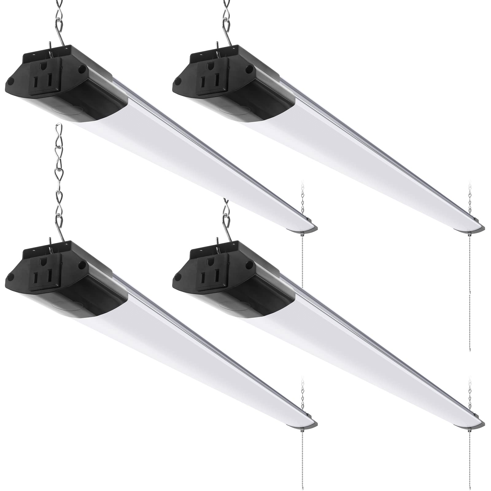 Barrina BS84 LED shop light front view delivering bright 5000K daylight for clear visibility