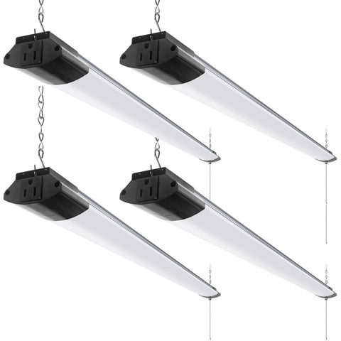 Barrina BS84 LED shop light front view delivering bright 5000K daylight for clear visibility
