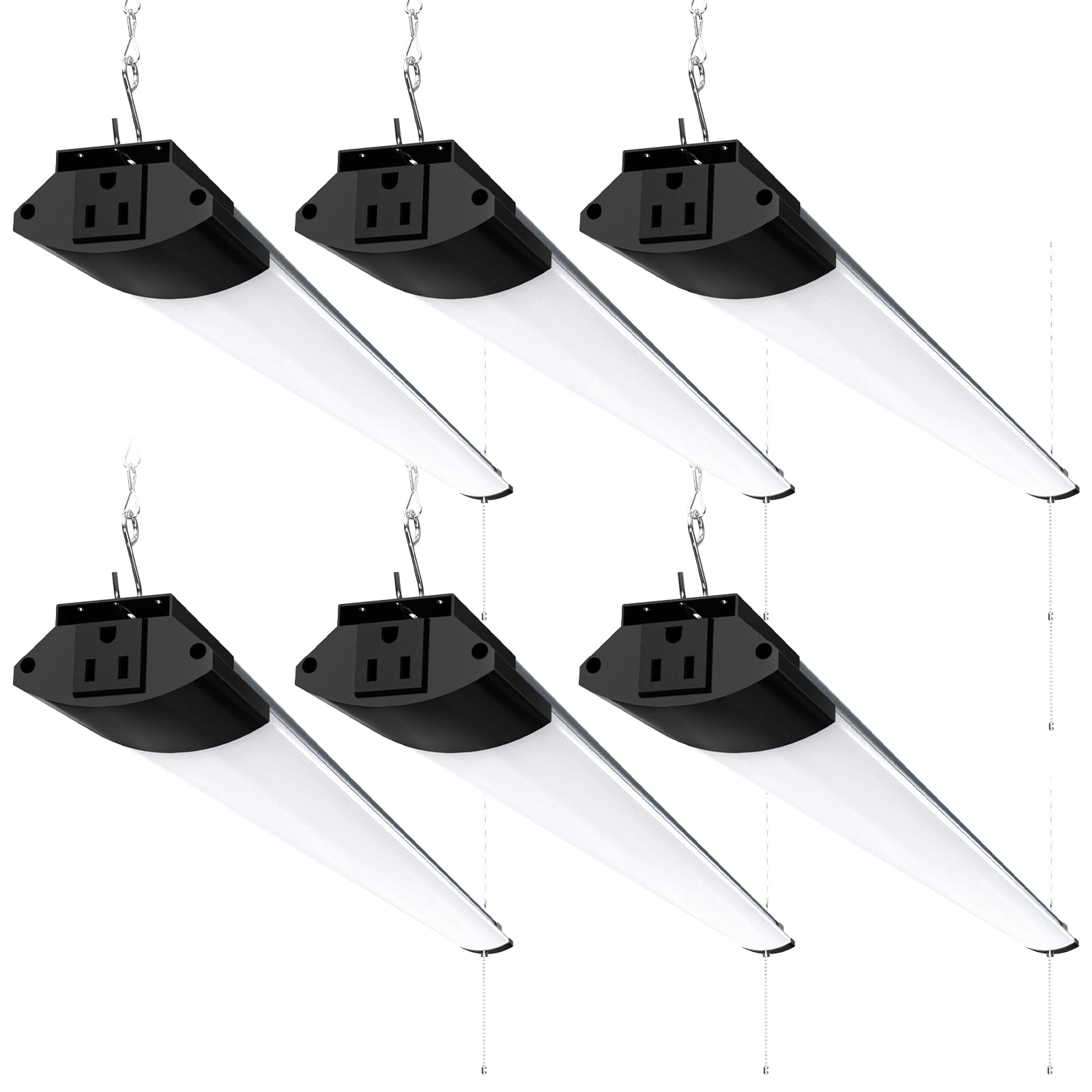 Barrina BS84 LED shop light in a workshop providing broad daylight illumination
