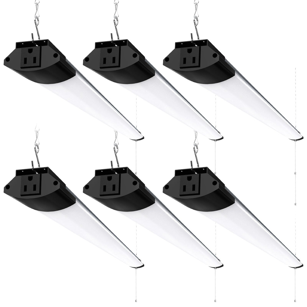Barrina BS84 LED shop light in a workshop providing broad daylight illumination