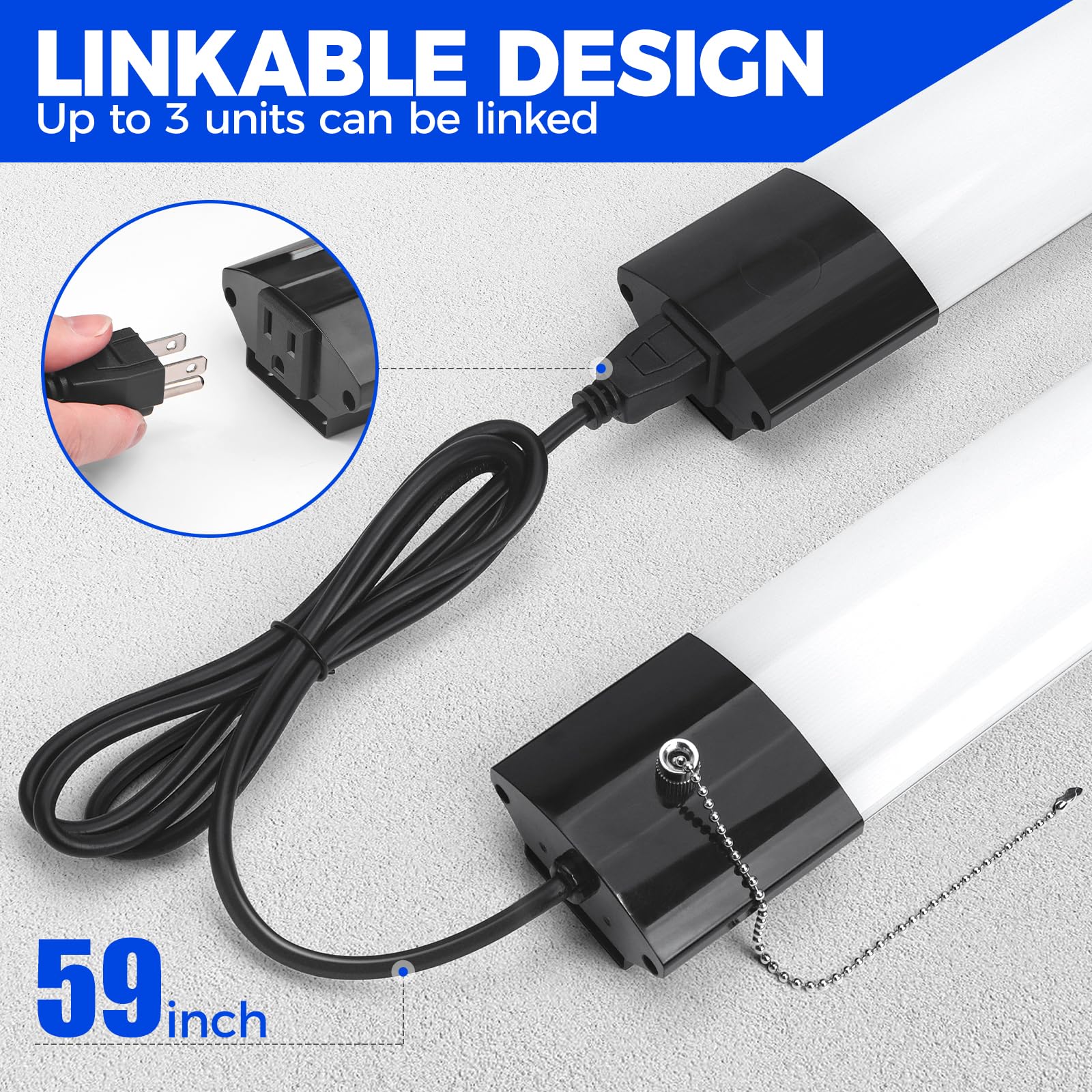 Barrina BS84 LED shop light features efficient heat dissipation for long life